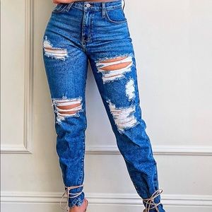 Fashion Nova - “Because I Said So” Destroyed Mom Jeans
